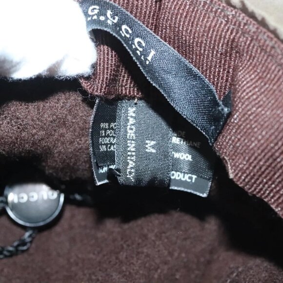 GUCCI Hat Nylon M Khaki Auth th6202 main image 11